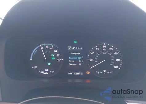 2017 Hyundai Sonata Hybrid Se z USA, uszkodzony, nr VIN KMHE24L12HA044174